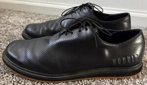 NOBULL black leather dress shoes men's size 10